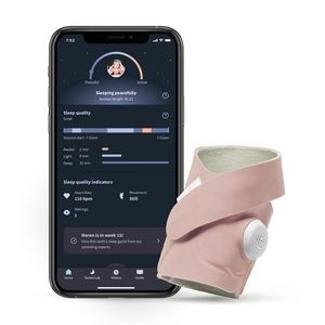 Owlet Dream Sock Baby Monitor - Dusty Rose